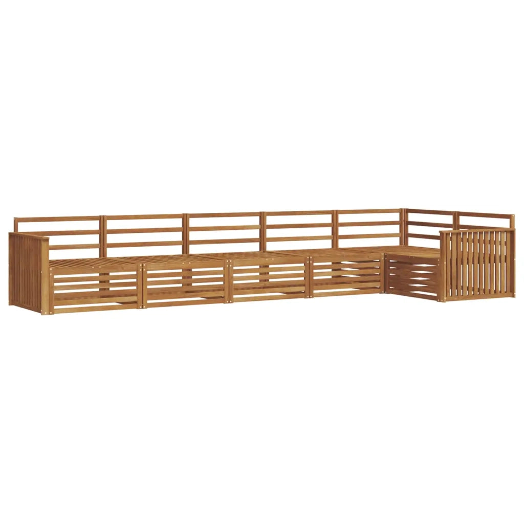 Set di divani da esterno 6 pcs Naturale