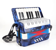 Accordeon 17 Toetsen - Muziekinstrument Leggero - 8 Basi - Materiale ABS - Adatto per Bambini e Principianti - Prestazioni Amateur - Handharmonica