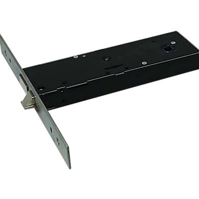 SERRATURA METALLO INFILARE 5950 OMEC  B.Q INOX F.MM 25 DM M4+SCR H.MM 57 E.MM 90