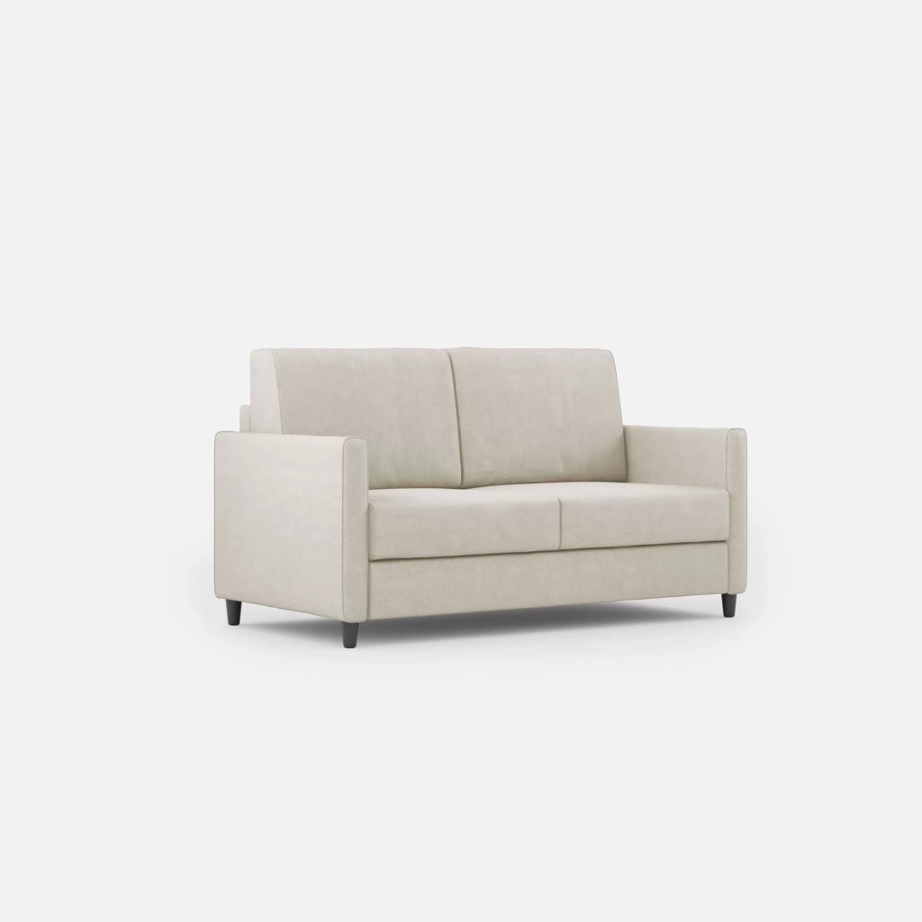 Divano karay 2 posti medio (due sedute da 70cm) misure esterne l.158cm | latte - Mobili 2G