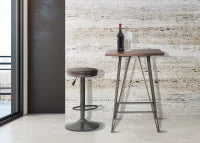 Sgabello Imbottito Round Ø Cm 38X60-82