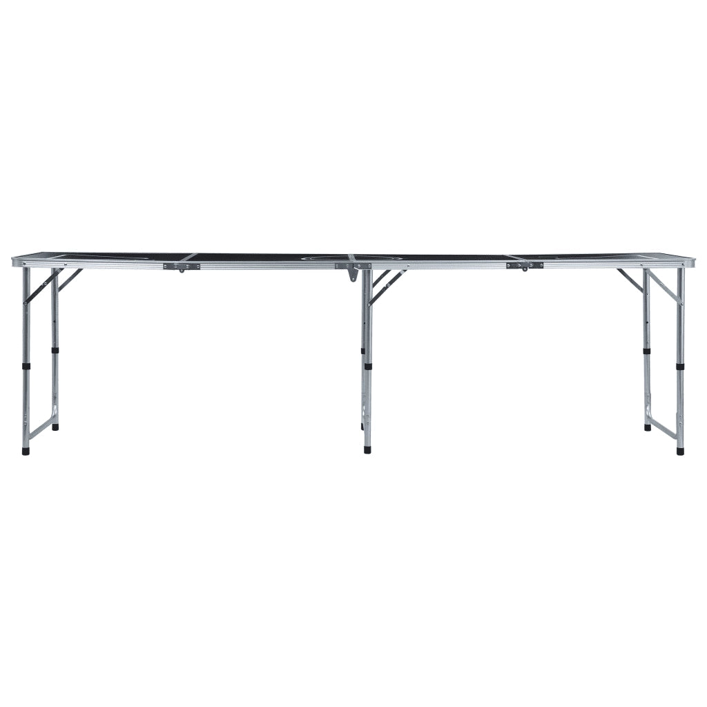 Tavolo da Beer Pong Pieghevole 240 cm Nero CFW9813544