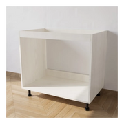 Base da lavello da incasso con Le Seguenti Misure l=80 cm p=55,5 cm h=72 cm Colore Larice Bianco con spedizione in Kit senza Ante