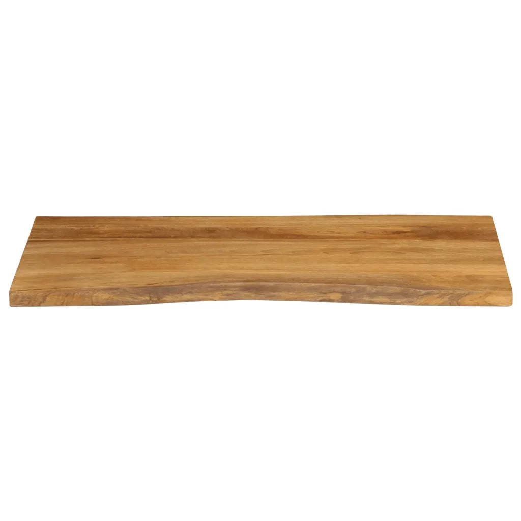 Piano Tavolo 100x60x2,5 cm Bordi Vivi in Legno Massello Mango 370766