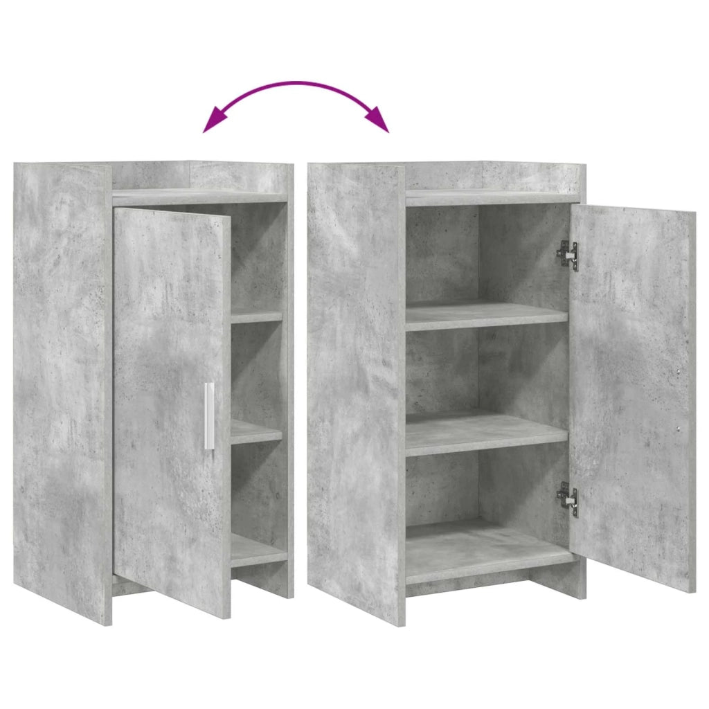 Credenza Grigio Cemento 40 x 36 x 80 cm Legno ingegnerizzato 8011054