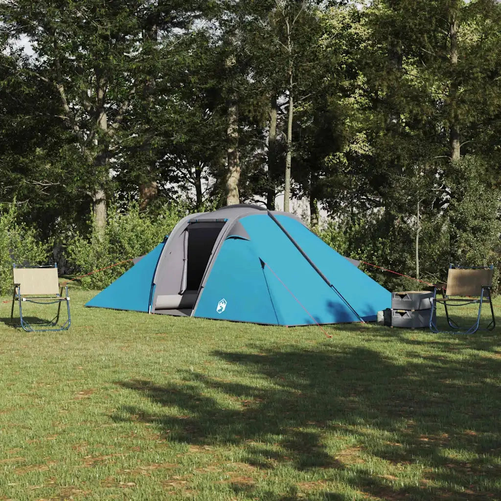 Tenda tunnel con tetto-Tenda da campeggio Blu 510 x 240 x 156 cm taffet¨¤