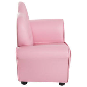 Poltroncina Mini per Bambini 59x41,5x49 cm in PVC Rosa
