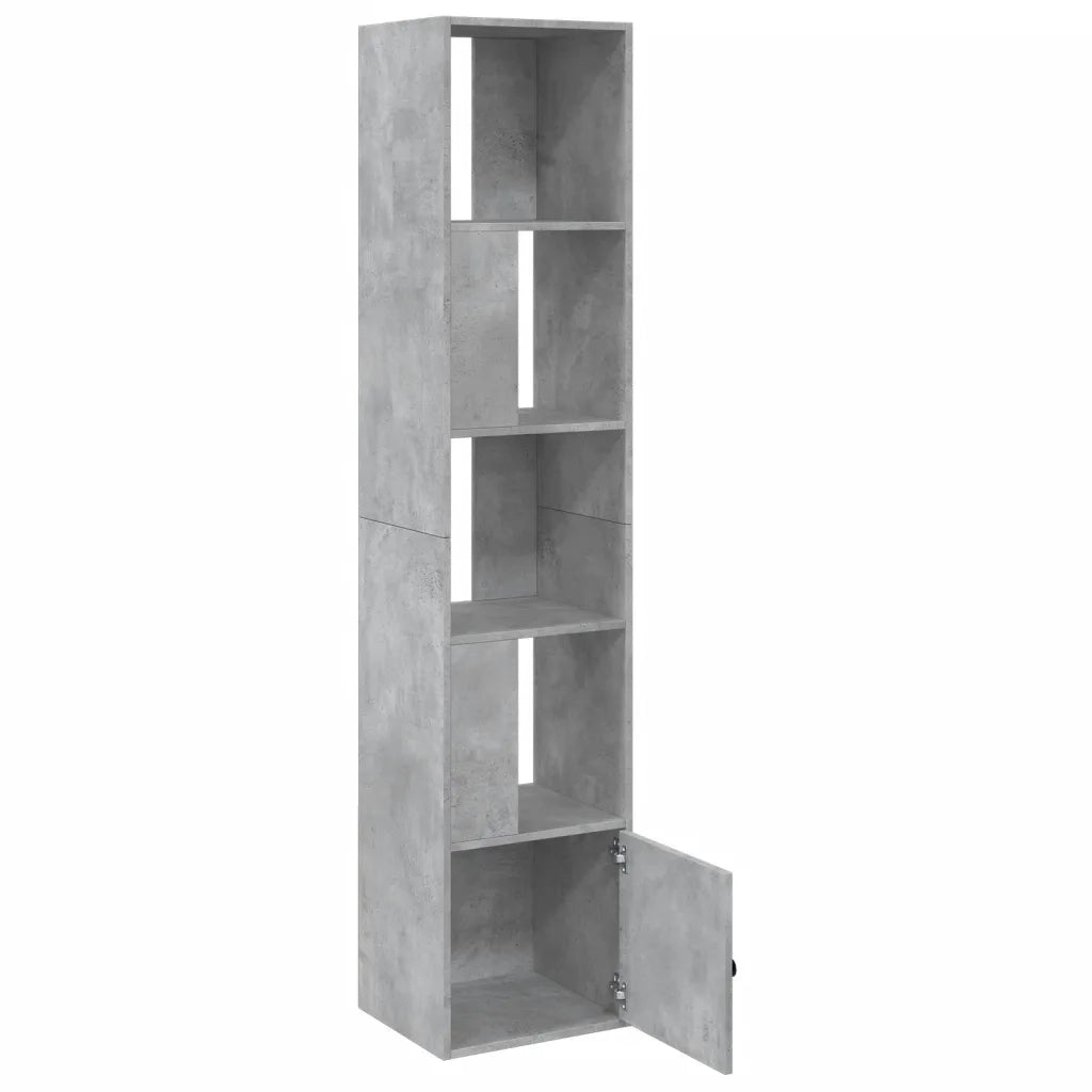 Libreria Grigio Cemento 40x36x189 cm in Legno Multistrato 848244