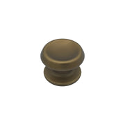 Pomolo fisso per porta SAGUATTI 166/80GB in alluminio bronzo satinato