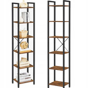 Libreria Alta Marrone 187,5 cm Ideale per Spazi Ridotti