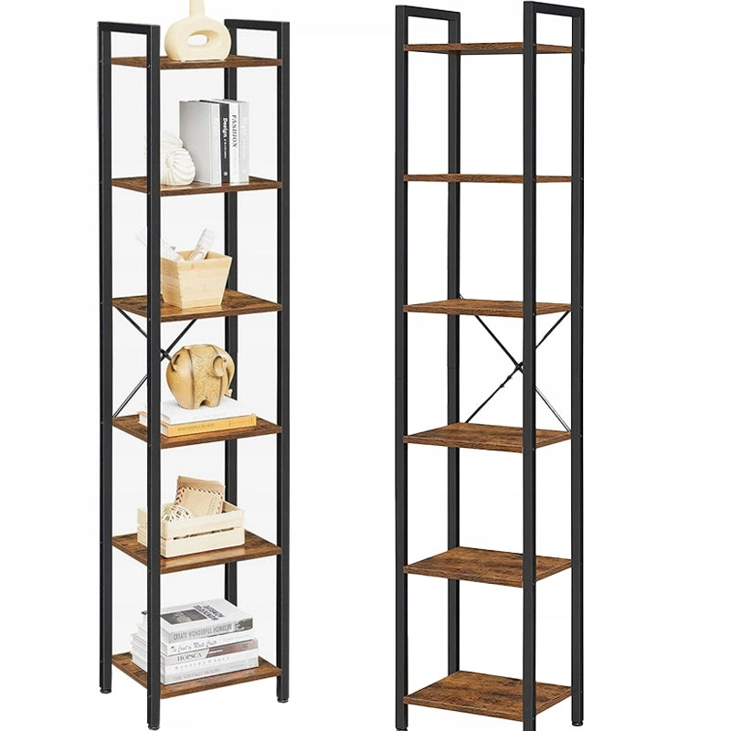 Libreria Alta Marrone 187,5 cm Ideale per Spazi Ridotti