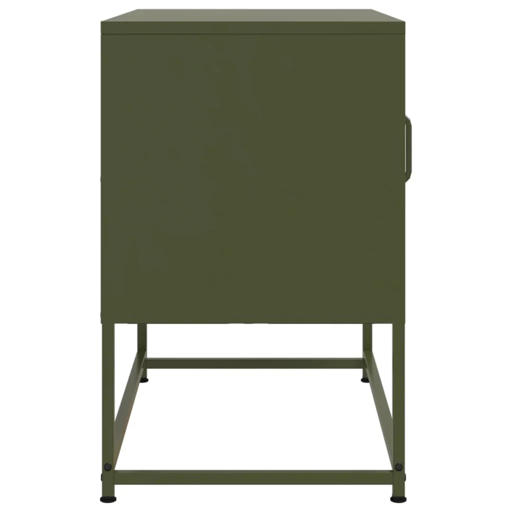 Mobile TV multimediale mensola TV credenza TV sala da pranzo soggiorno camera da letto giallo senape 100,5 x 39 x 60,5 cm acciaio giallo 02_0027653