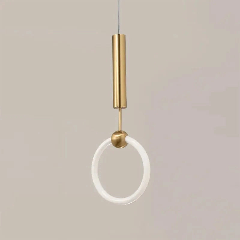 Lampada A Sospensione Led Lhj059-1cp Brush Gold