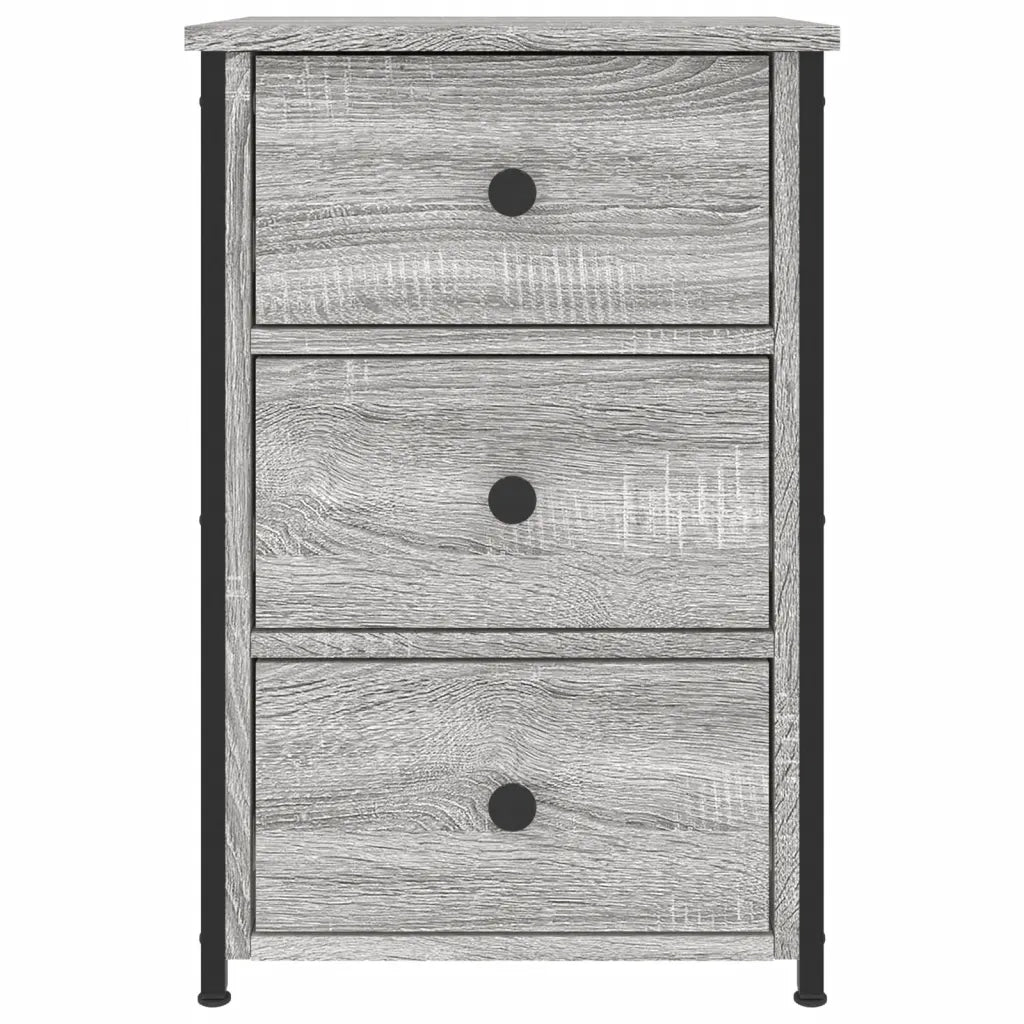 vidaXL Comodino Grigio Sonoma 40x36x60 cm in Legno Multistrato