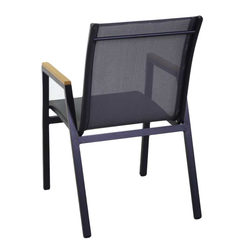 Sedia da Giardino 53x65xh87 cm in Alluminio Idaho Plus Antracite