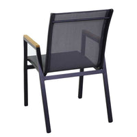 Sedia da Giardino 53x65xh87 cm in Alluminio Idaho Plus Antracite