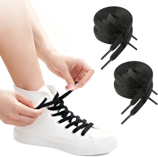 Viti per sneaker in poliestere - 180 cm - 8 mm - 4 viti - viti per sneaker - viti sportive di alta qualità - parti di ricambio per viti sportive - viti per scarpe da sport e casual in canvas bianco