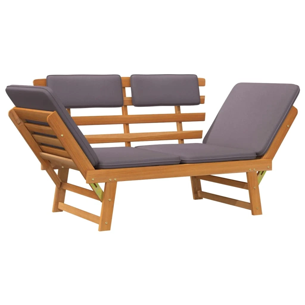 Chaise longue 190cm con cuscino 2 in 1 legno massello di acacia 02_0011866