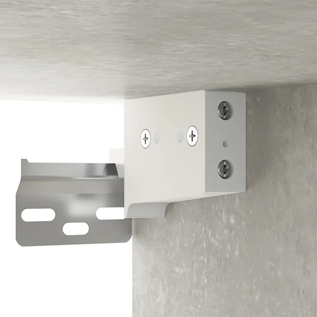 Armadietto a Muro Grigio Cemento 35x34x90 cm Legno Multistrato cod mxl 32774