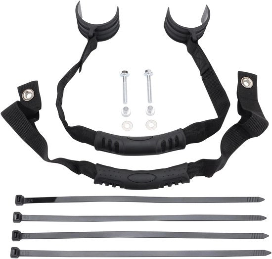 Reddingsriem per Motorfiets Universale Reddingsriem per Trek Motorfiets Reddingsriem per Touwen Vervanging per Motocross e Dirt Bike, Nero