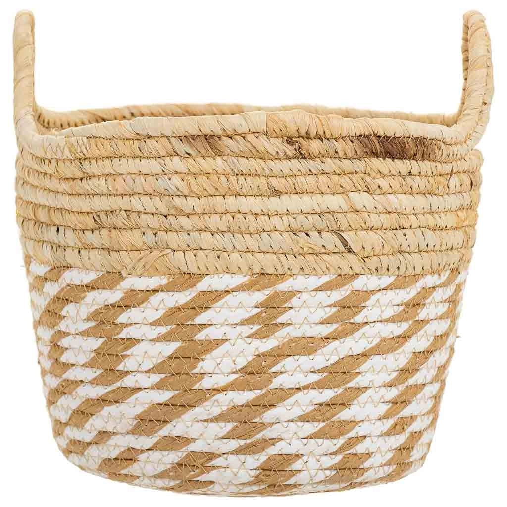 Cesto in fibra naturale marrone D30x21