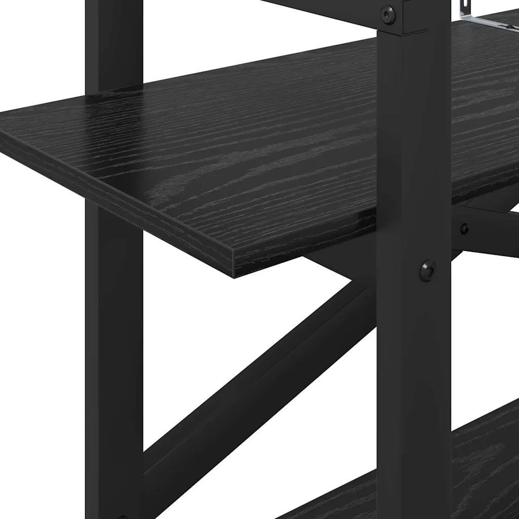 Libreria Rovere Nero 100 x 33,5 x 64 cm Legno multistrato 883952