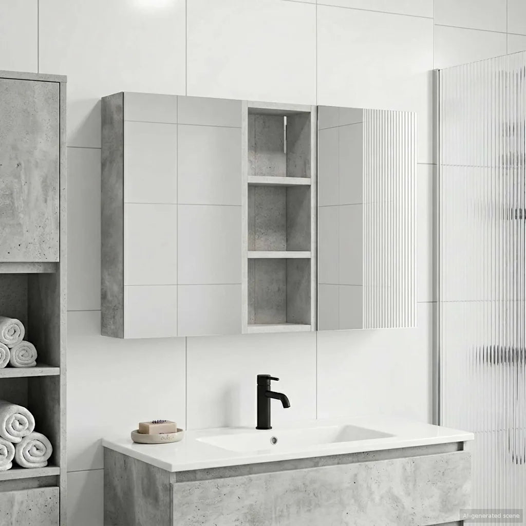 Set di Armadi da Bagno con lo scaffale 3 pcs 80 x 10,5 x 50 cm 3403651