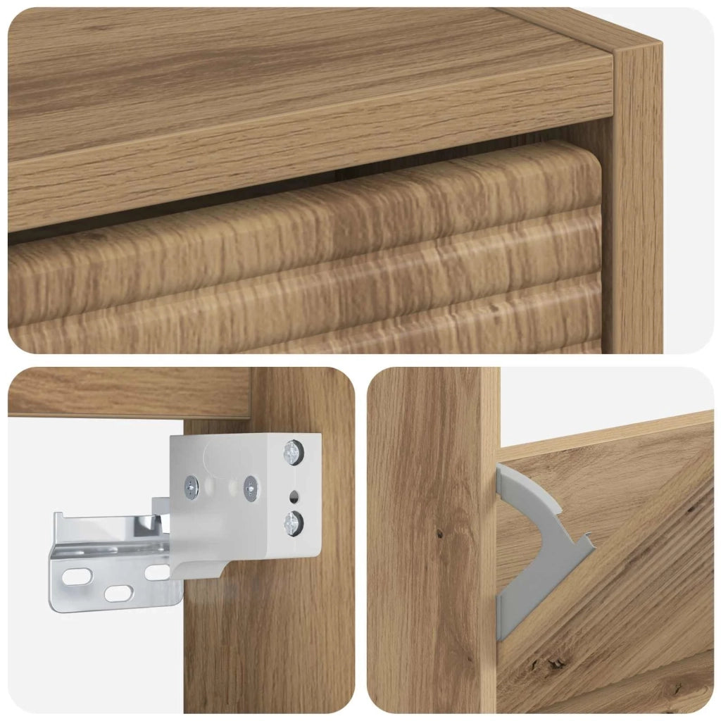 Mobiletto per Scarpe da Muro HAARLEM 71 x 17 x 86 cm 896864