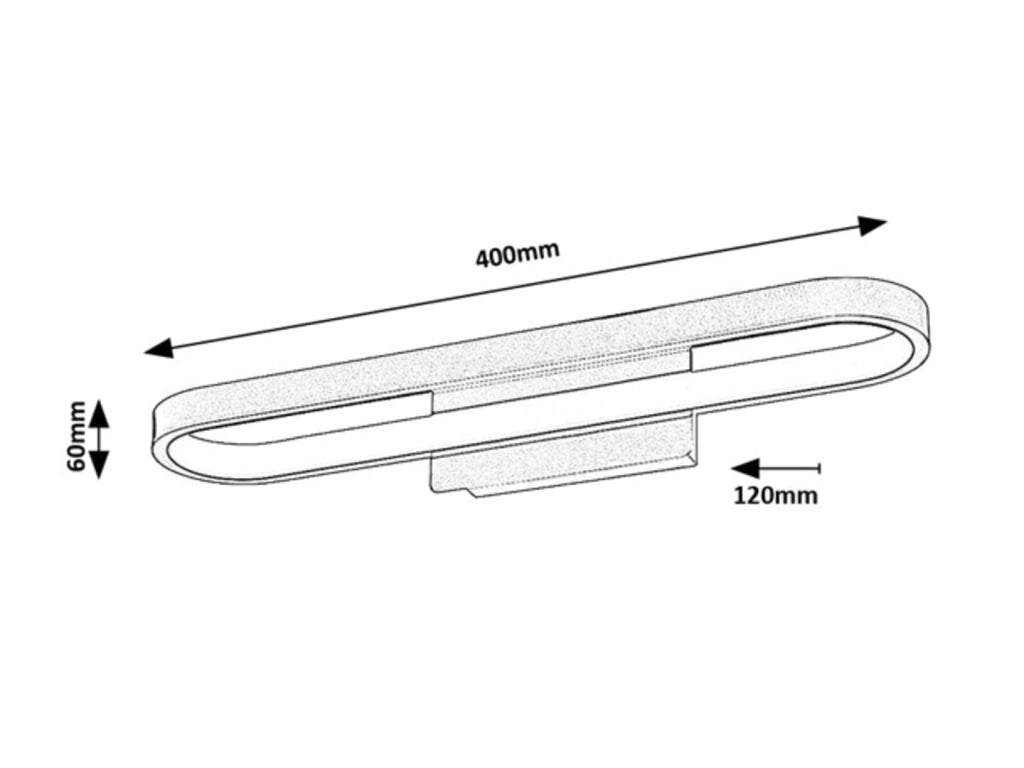 Applique bagno LED 15W oro Odran Rabalux IP44