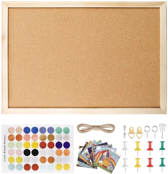 Pannello di attacco 40 x 30 cm - Tavolo di fissaggio - Struttura in legno - Materiale di fissaggio - Duraturo - Alta densità