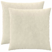 Federa 2 pcs HEERLEN Crema 65 x 65 cm Fleece in microfibra 912991