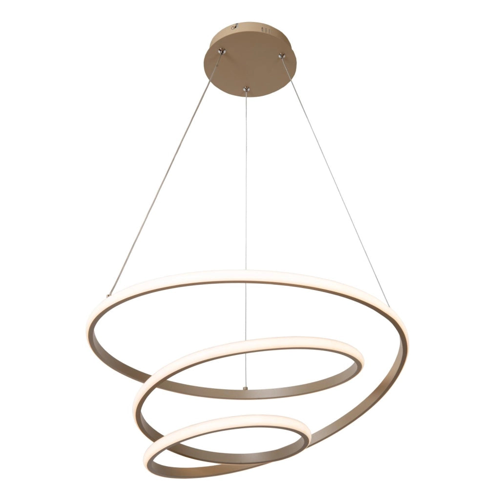 Lampada sospesa LED spirale taupe alluminio ESPIRAL Lucide