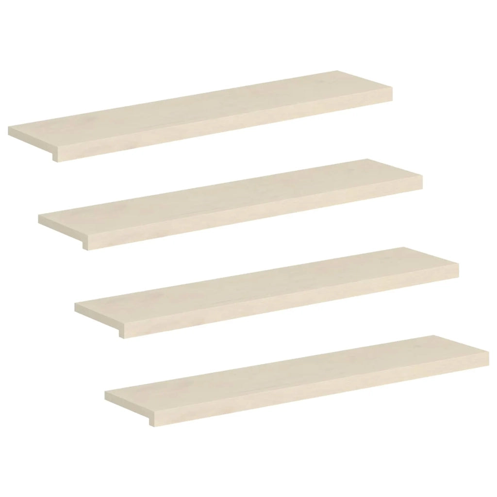 Gradini per Scale 4 pz 110 x 30 x 2 cm Bianco 3449319