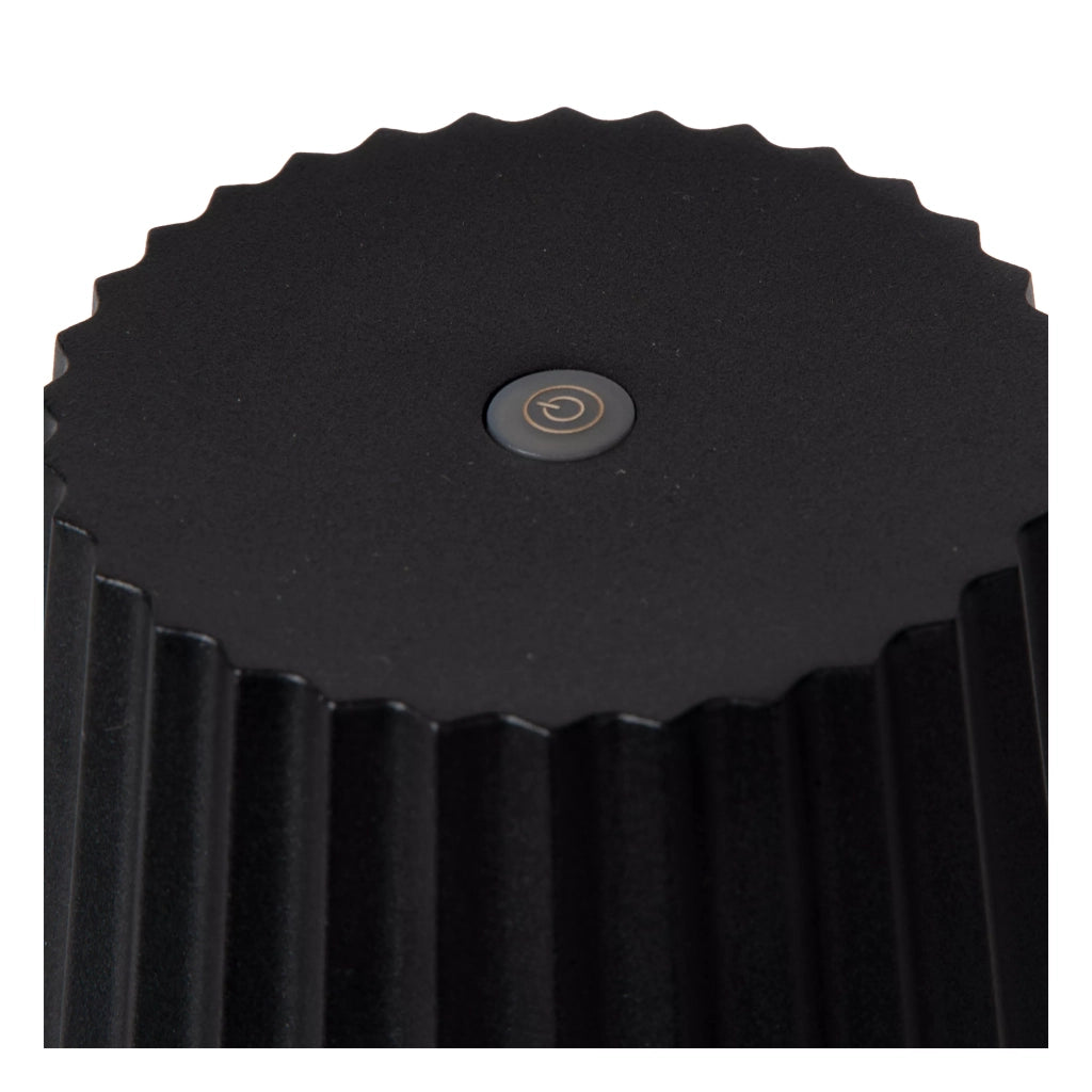 Lampada da tavolo esterna ricaricabile LED 2W IP54 nera Lucide