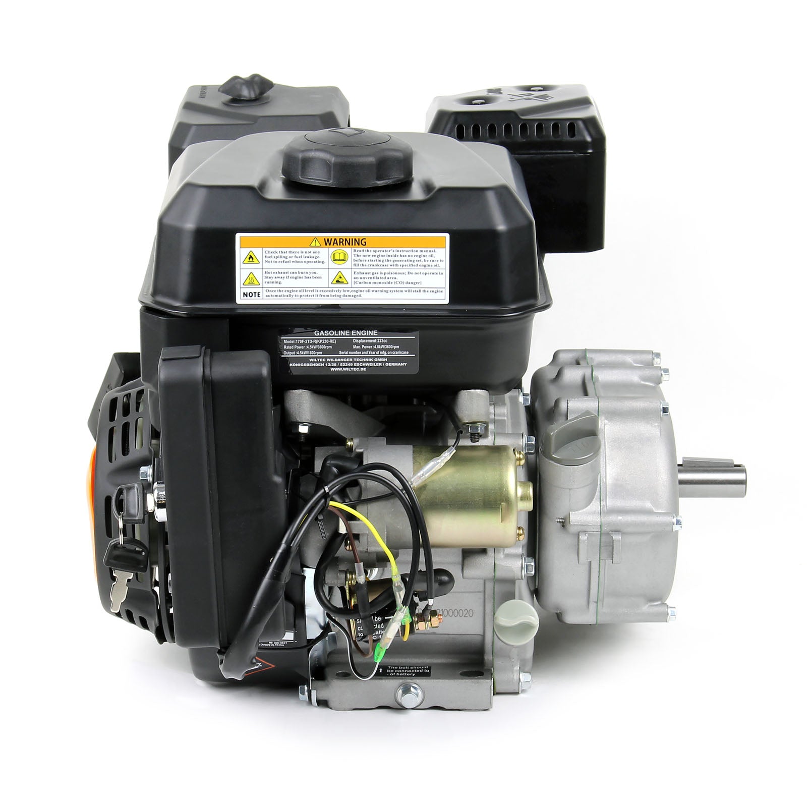 LIFAN KP230-RE Motore a benzina 22mm 6,5 CV 1 cilindro avviamento elettrico per macchine edili