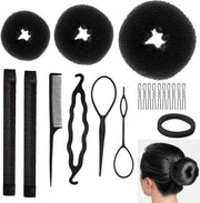 Set di accessori per capelli 21 pezzi - Accessori per donne - Pettinature e chignon - Perfette acconciature a spighe - Comodi e sicuri