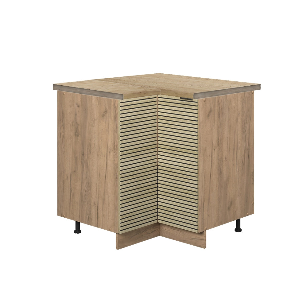 Mobile ad angolo cucina Fame-Line Pannello in quercia/Rovere dorato 80.5 cm, PL Rovere Vicco