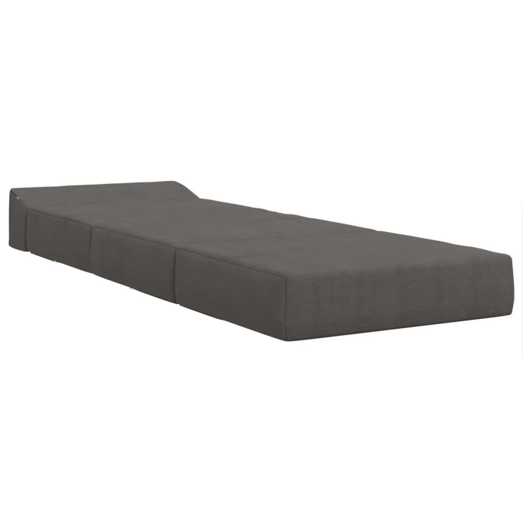 Divano Letto Pieghevole Grigio Scuro 200 x 70 x 15 cm