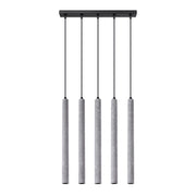 Lampada a sospensione VELINO cemento grigio 5 luci G9