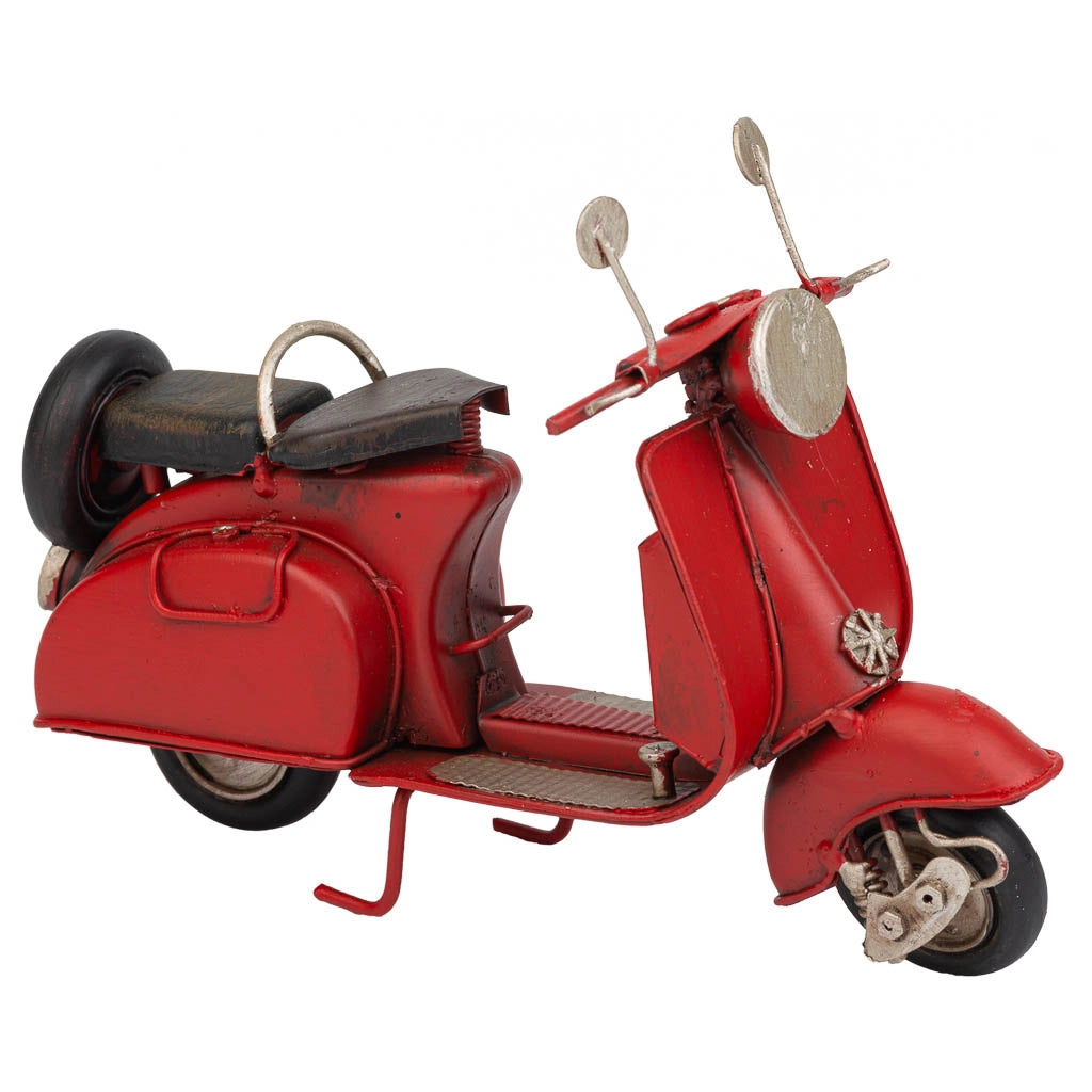 Moto in metallo rosso 17x7x11h