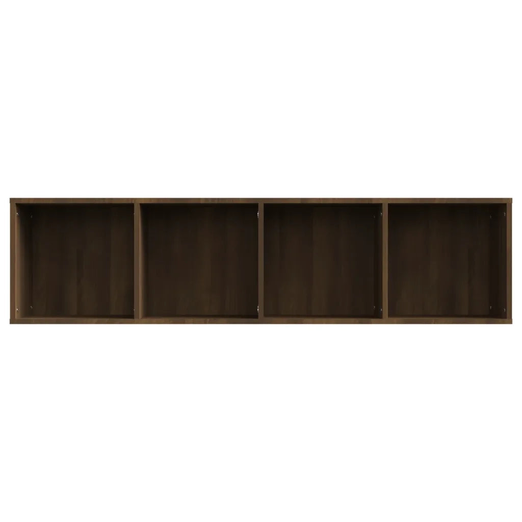 Libreria-Mobile TV Rovere Marrone 143x30x36cm Legno Multistrato