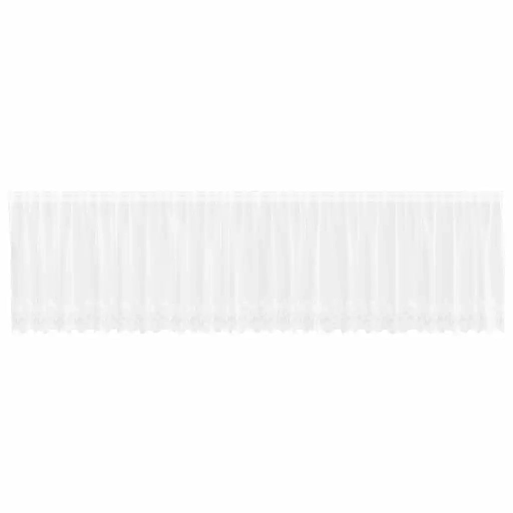 vidaXL Tende con tende Bianco 600 x 80 cm Poliestere