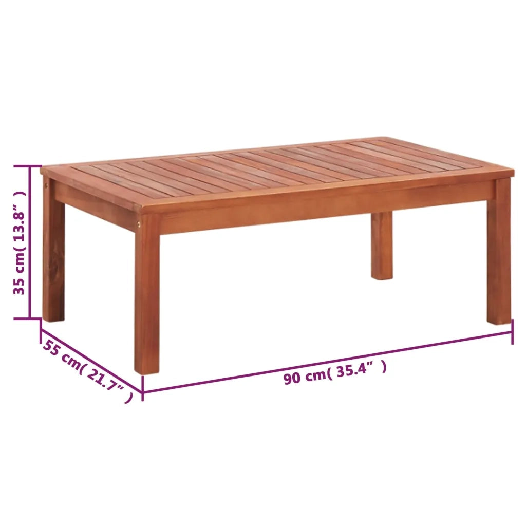 Set Divani da Giardino 4 pz in Legno Massello di Acacia cod mxl 35318