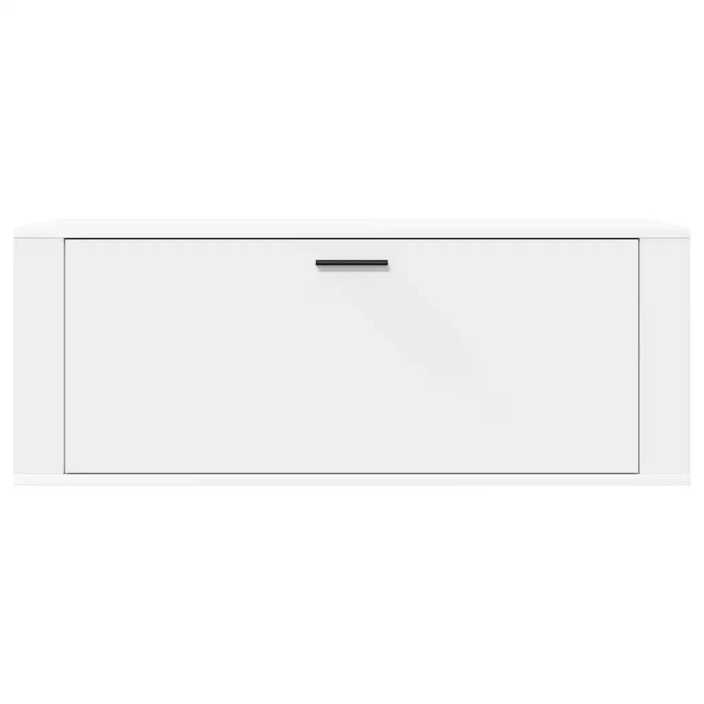 Scarpiera a Muro Bianca 100x35x38 cm in Legno Multistrato 821020