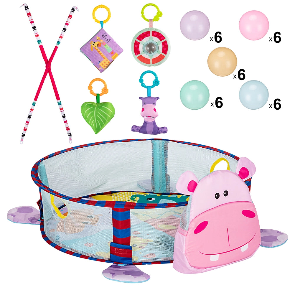 Palestrina Box Neonato a forma di Maialino con Palline Recinto Giochi Bambino