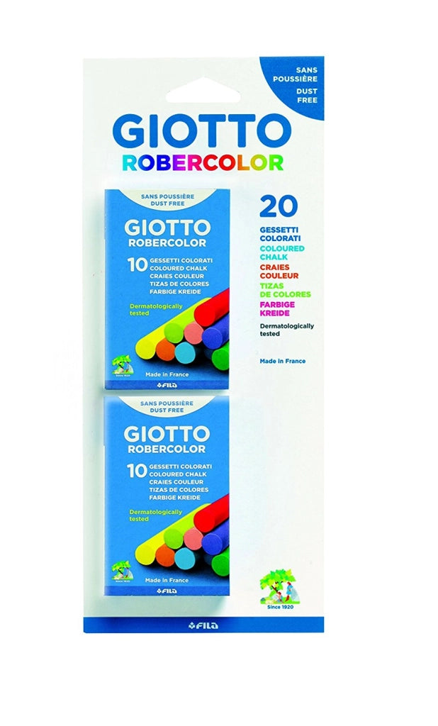 FILA GESSETTI PER LAVAGNA 20 PZ COLORATI
