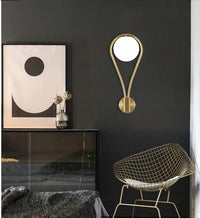 Lampada Da Parete Vetro Palla Gold APP603-1W