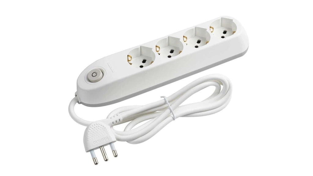 bticino Poker prolunghe e multiple 1,5 m 4 presa(e) AC Interno Bianco