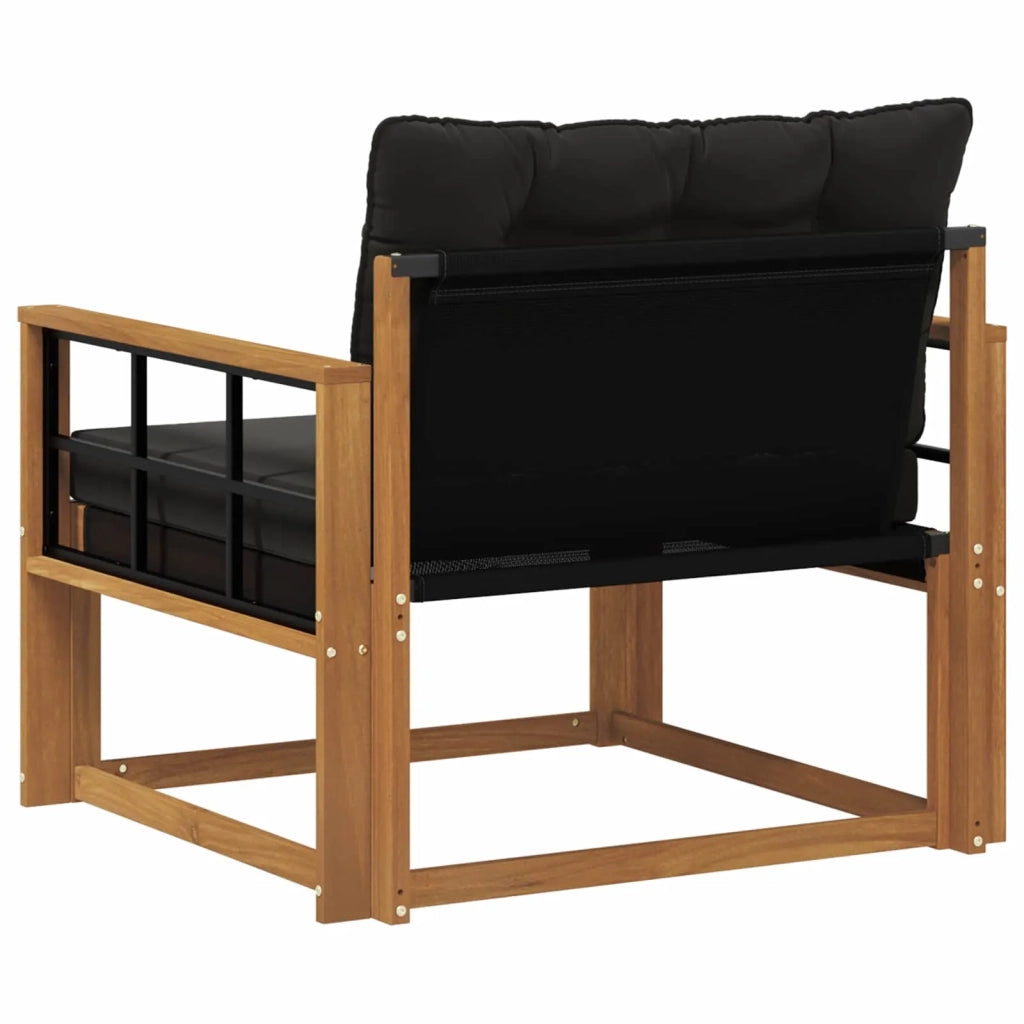 Set di divani da esterno-Sofa da giardino Legno di Acacia Massello e Textilene 554514