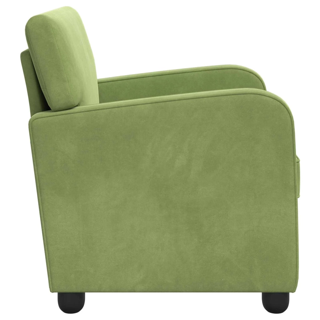Poltrona Verde chiaro Velluto 42043415
